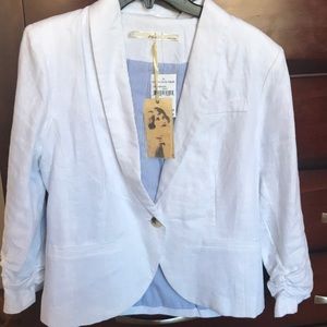 Gibson white linen jacket